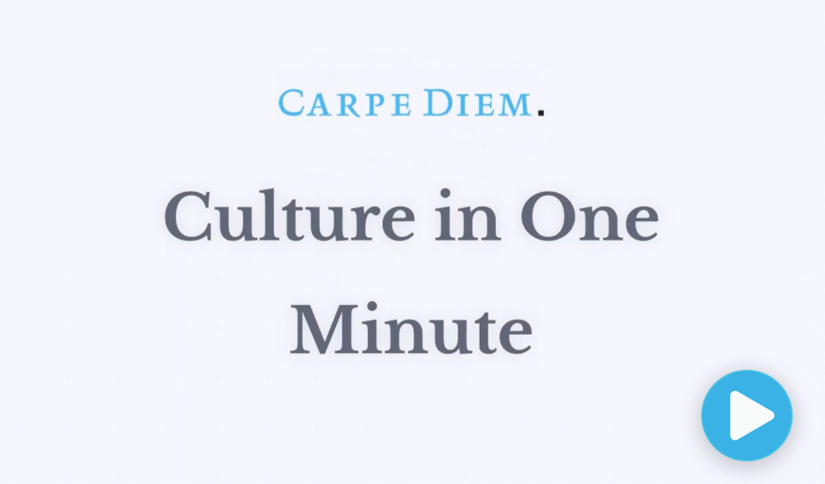 Culture in One Minute - Video Thumbnail
