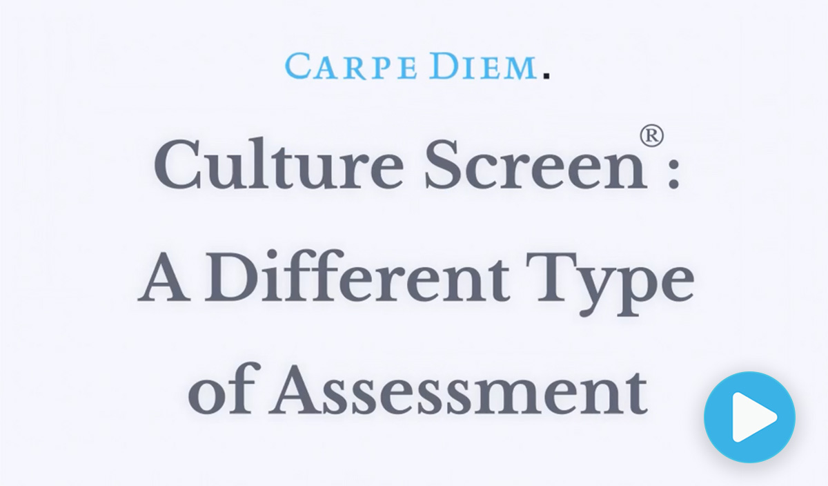 Culture Screen: A different Type of Assessment
